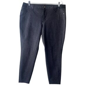 Simply Vera Vera Wang Women's Skinny Mid Rise  Gray Stretch Pants Size 1X‎ Short
